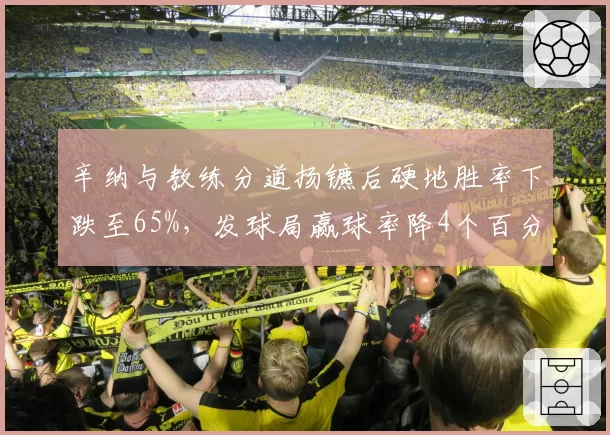 辛纳与教练分道扬镳后硬地胜率下跌至65%，发球局赢球率降4个百分点